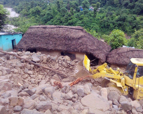 4 including 3 of same family buried to death in Palpa